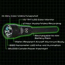 A flashlight with a built in camera