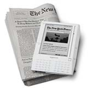 A portable reading device which uses wireless to download digital books