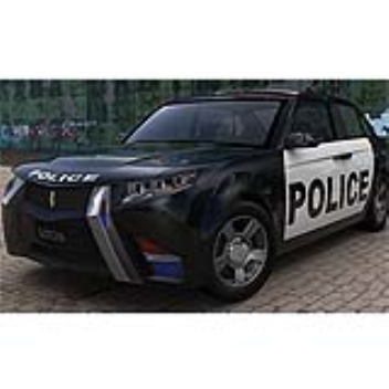 Thermoplastic police car which is bullet proof