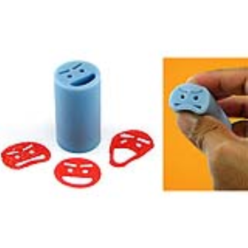 A flexible stamp for different emoticon faces