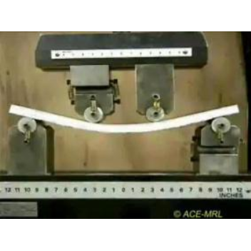 Tiny fibres inside cement make it bendable and more resistant to cracking