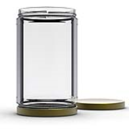 A jar with two lids