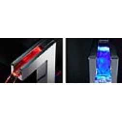 faucet which shows how hot the water is by using coloured LEDs