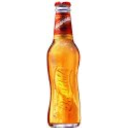 A curved beer bottle makes it easier to grip