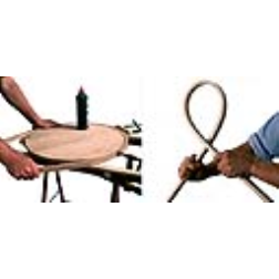Bendywood is solid hardwood that can be easily bent in a cold and dry state